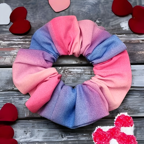 Cotton Candy Colorful Scrunchie - Picture 3 of 15